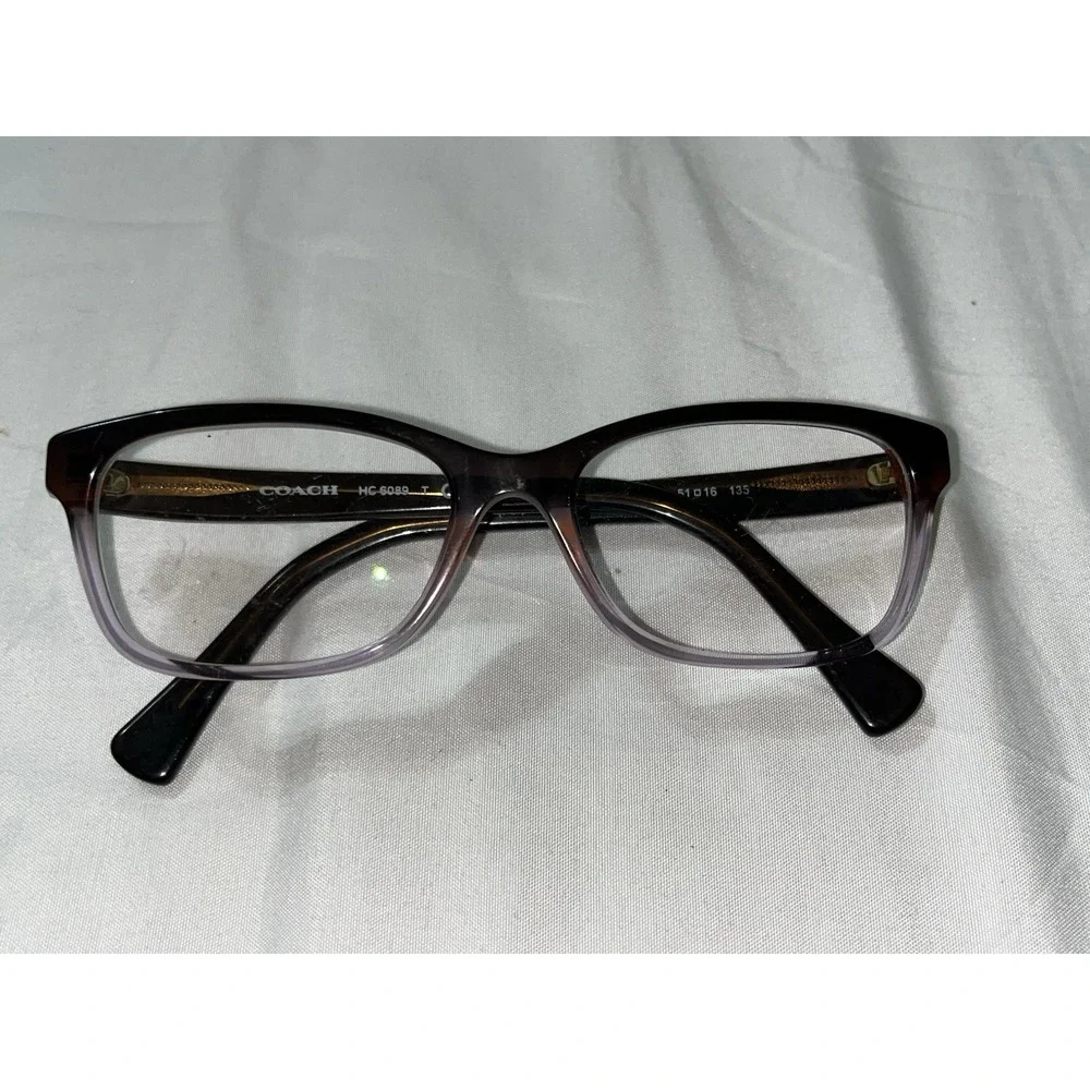 Coach Eyeglasses Sunglasses HC 6069 5401 Purple Brown Gradient 51 [] 16 135 MM